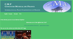 Desktop Screenshot of concours-musical-de-france.com