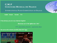 Tablet Screenshot of concours-musical-de-france.com